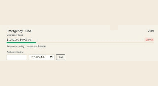 How much do I need to save each month to hit a goal by a date?
